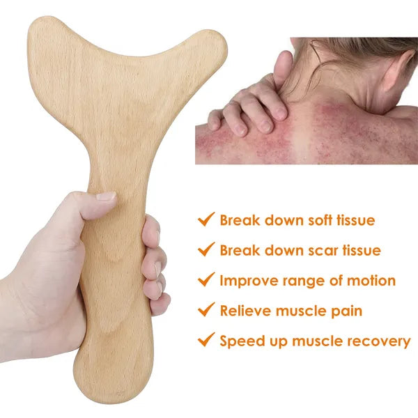 Wood Therapy Lymphatic Drainage Paddle