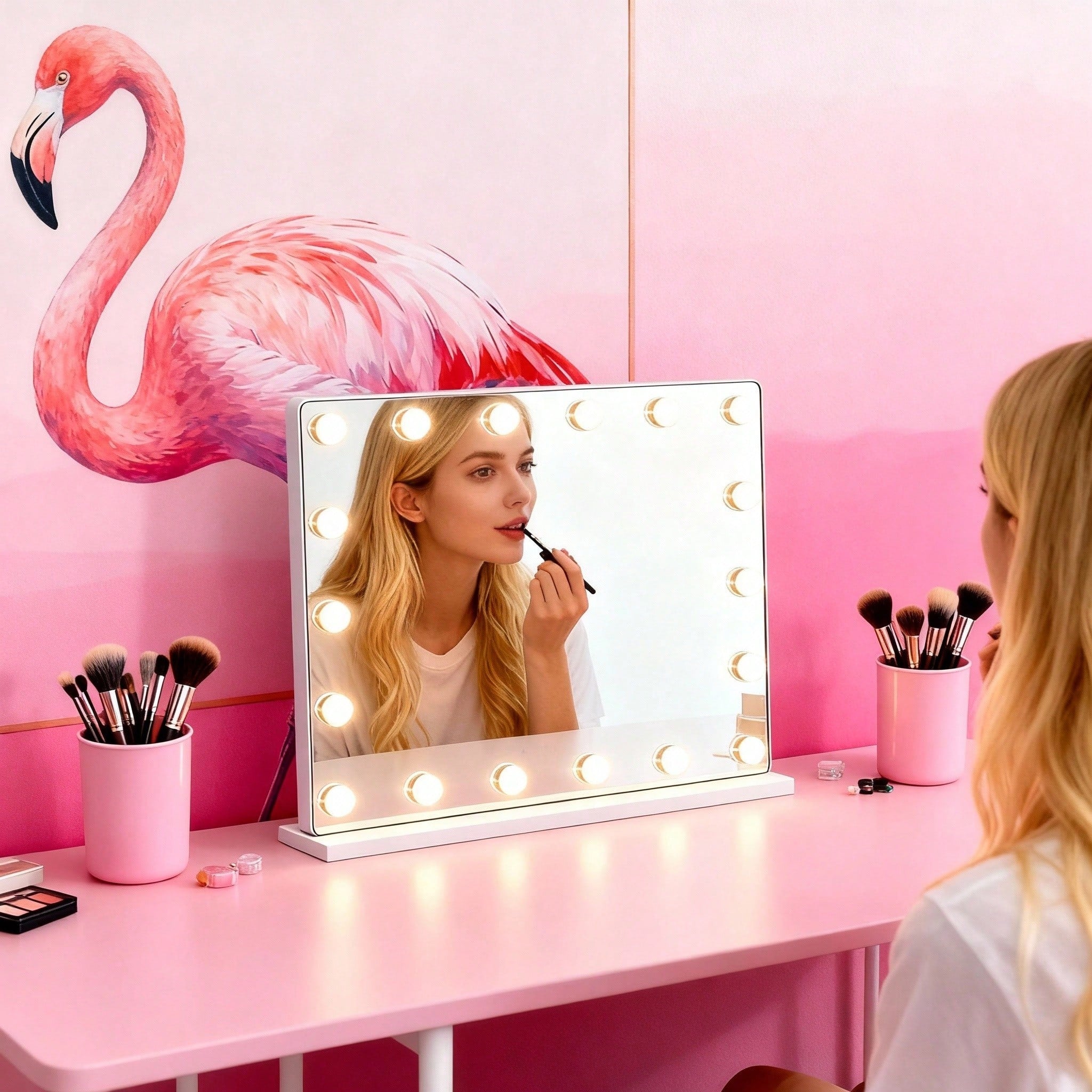 LED Vanity Mirror with 15 Bulbs - view 4