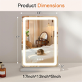LED Vanity Mirror – 3 Color Modes, Dimmable Touch Control